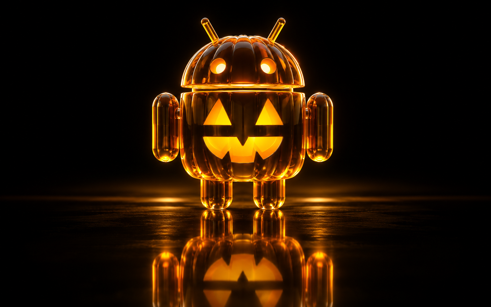Android Smoked Amber Glass — Amber Mirror