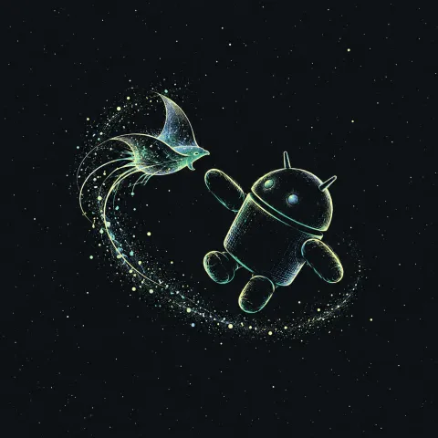 Android Space Manta — Luminous Cosmos