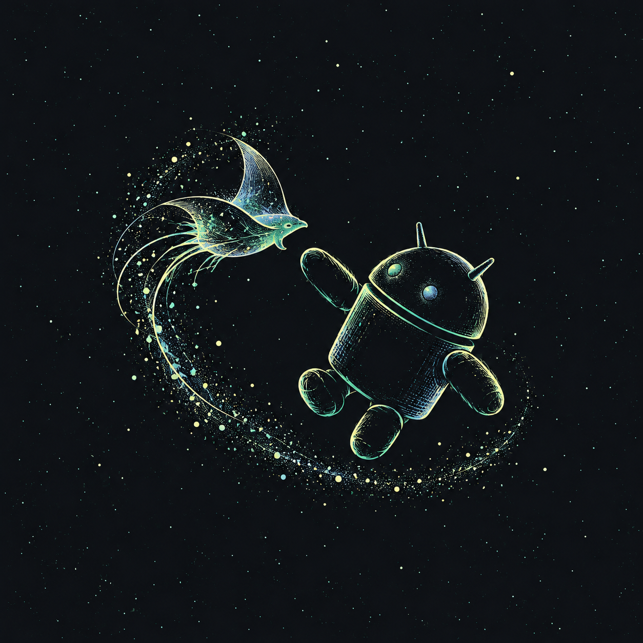 Android Space Manta — Luminous Cosmos