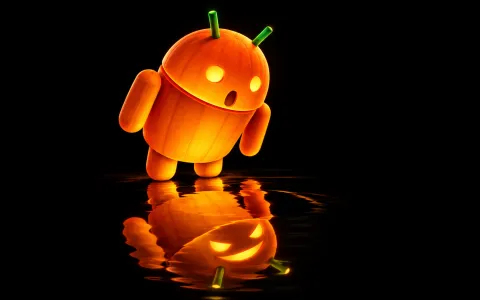 Android Surreal Reflection — Pumpkin Reflection