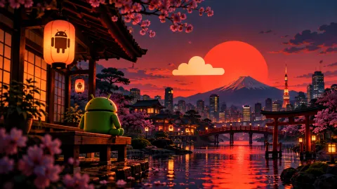 Android Twilight over Japan