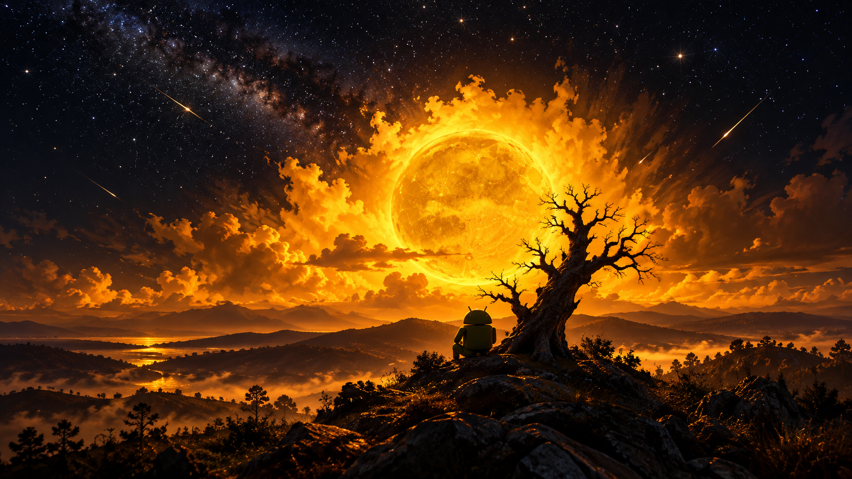 Android Under the Golden Moon