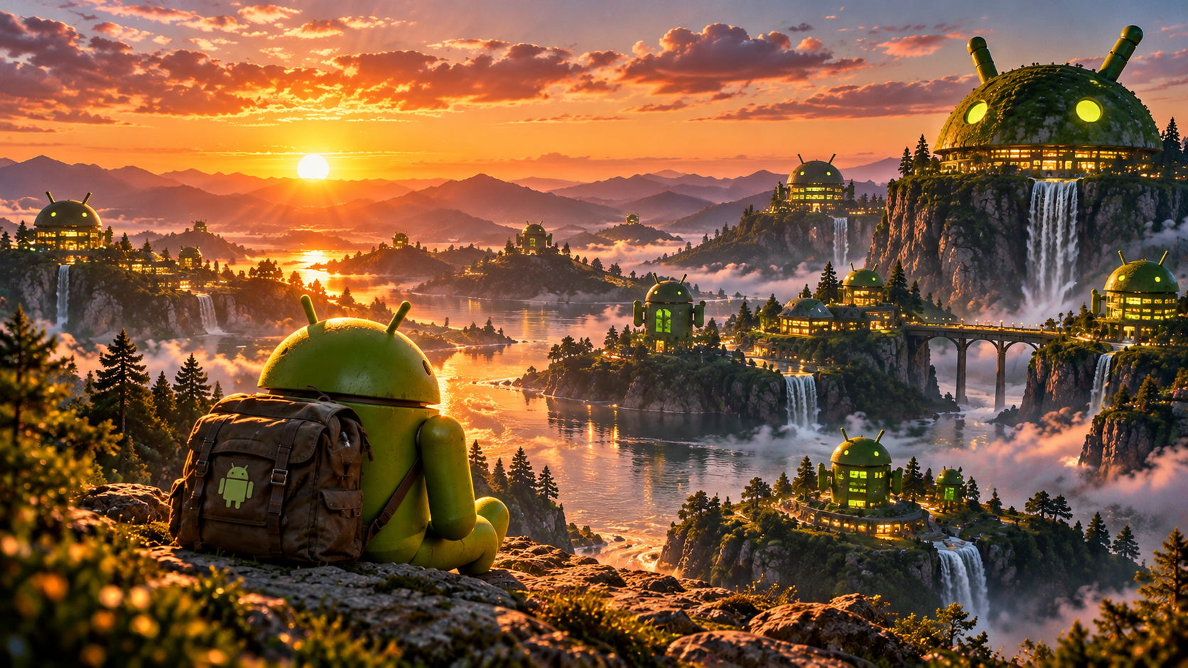 Android Valley at Sunset