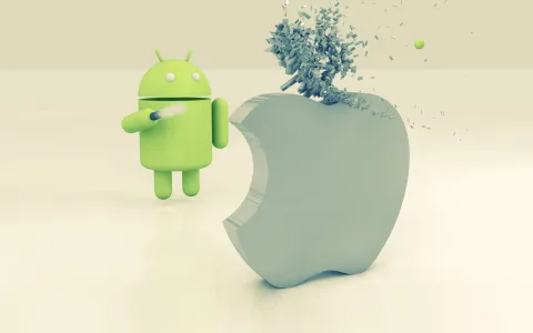 Android Versus Apple Wallpaper