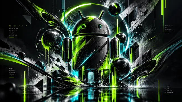 Android Wallpaper Chrome Droid Energy Core