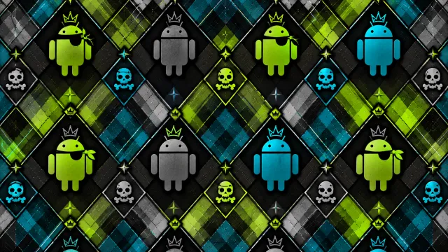 Android Wallpaper Multicolor Droid Argyle