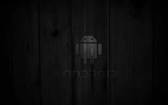 Android Wooden Robot Wallpaper