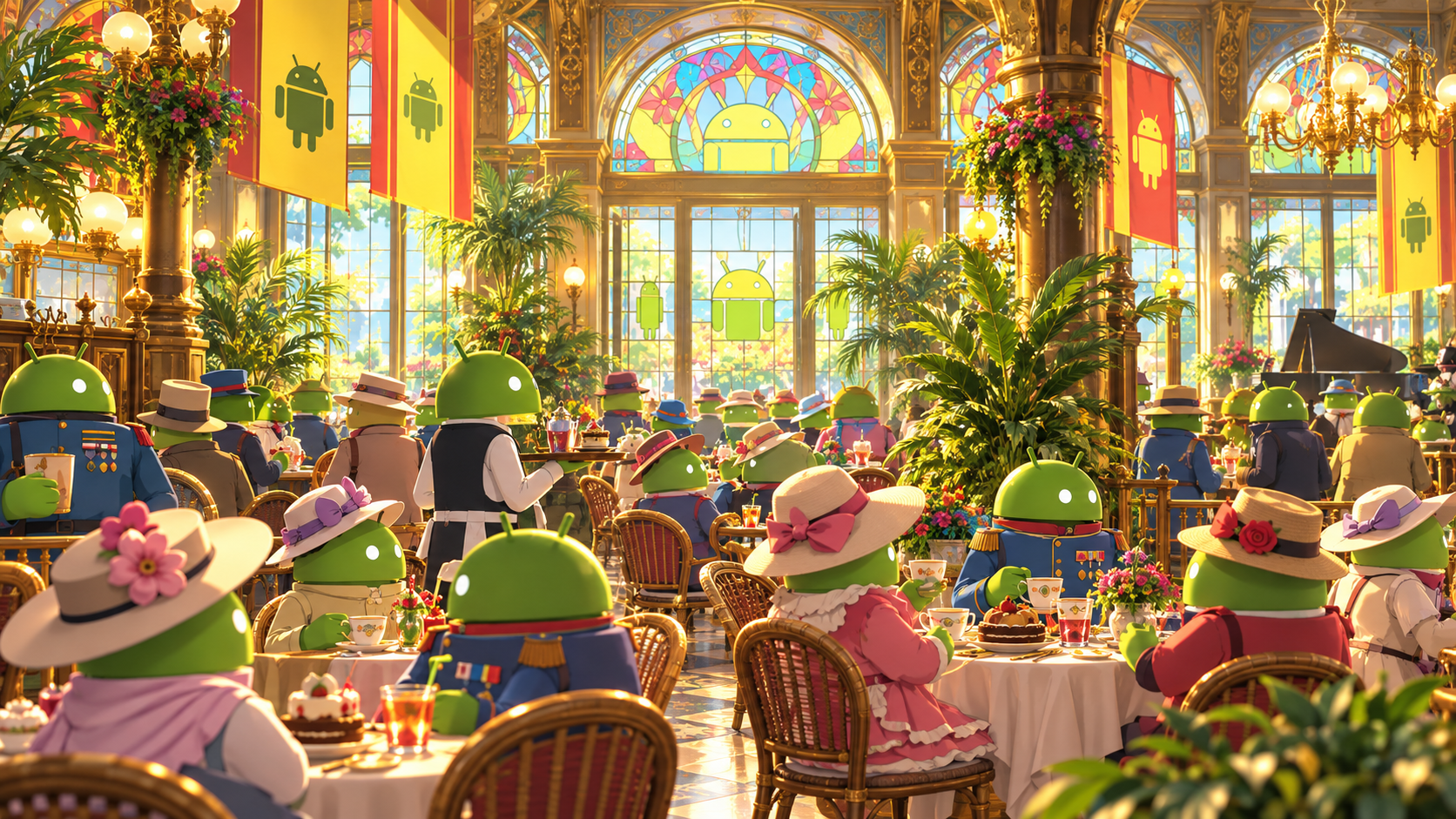 Androids’ Grand Garden Café