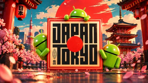 Androids in Tokyo at Sunset
