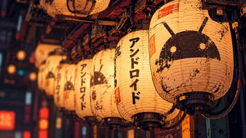 Cyberpunk Android Lantern Alley