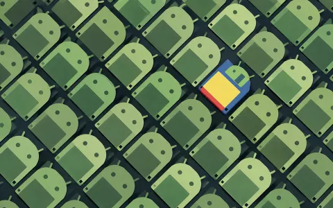 Diagonal Android Robot Tile Pattern