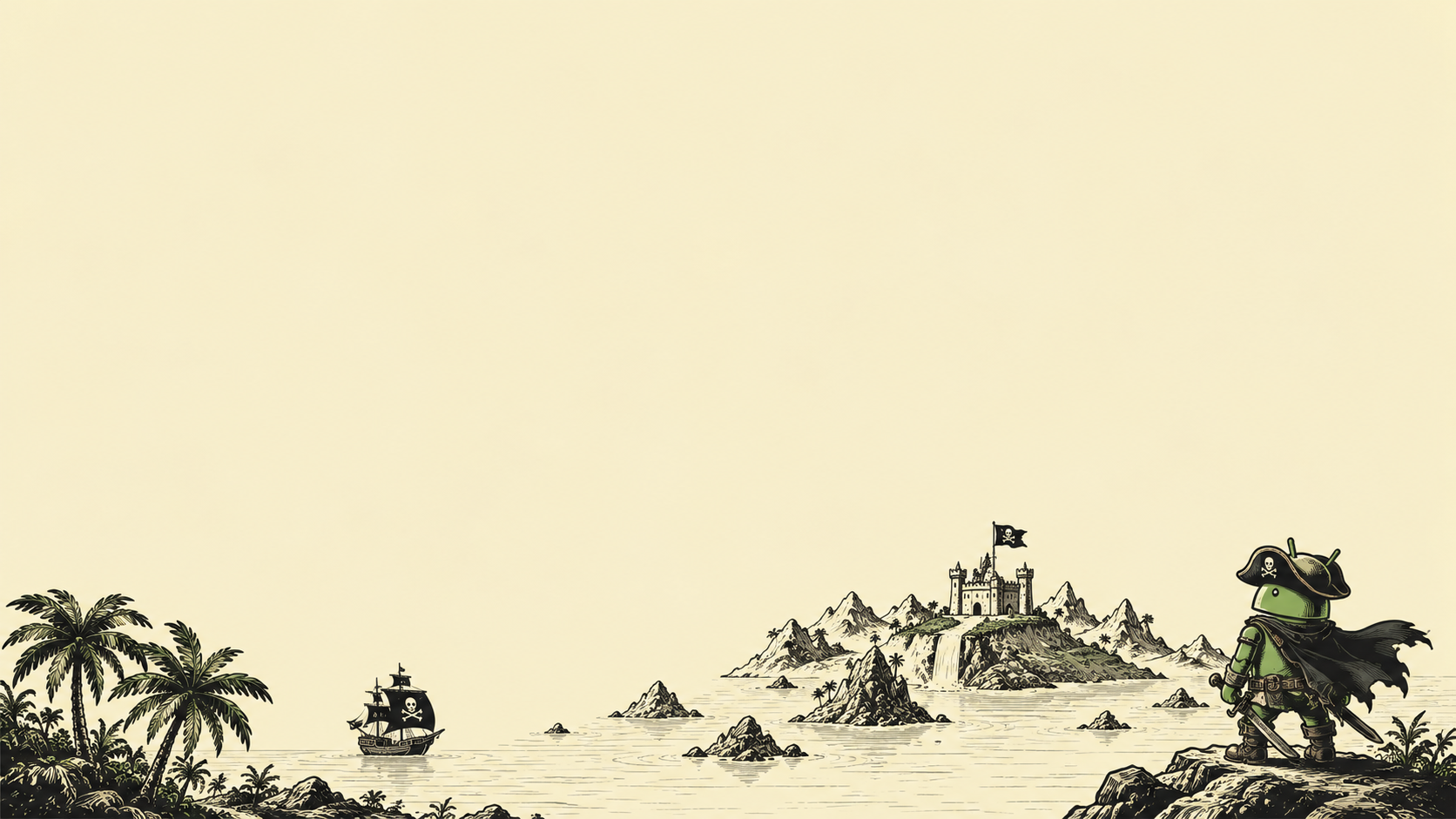 Droid Pirate Overlook Wallpaper
