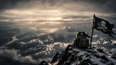 DroidPirate Above the Stormy Peaks Wallpaper #1573