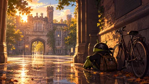 DroidPirate beneath the Golden Archway Wallpaper #1574