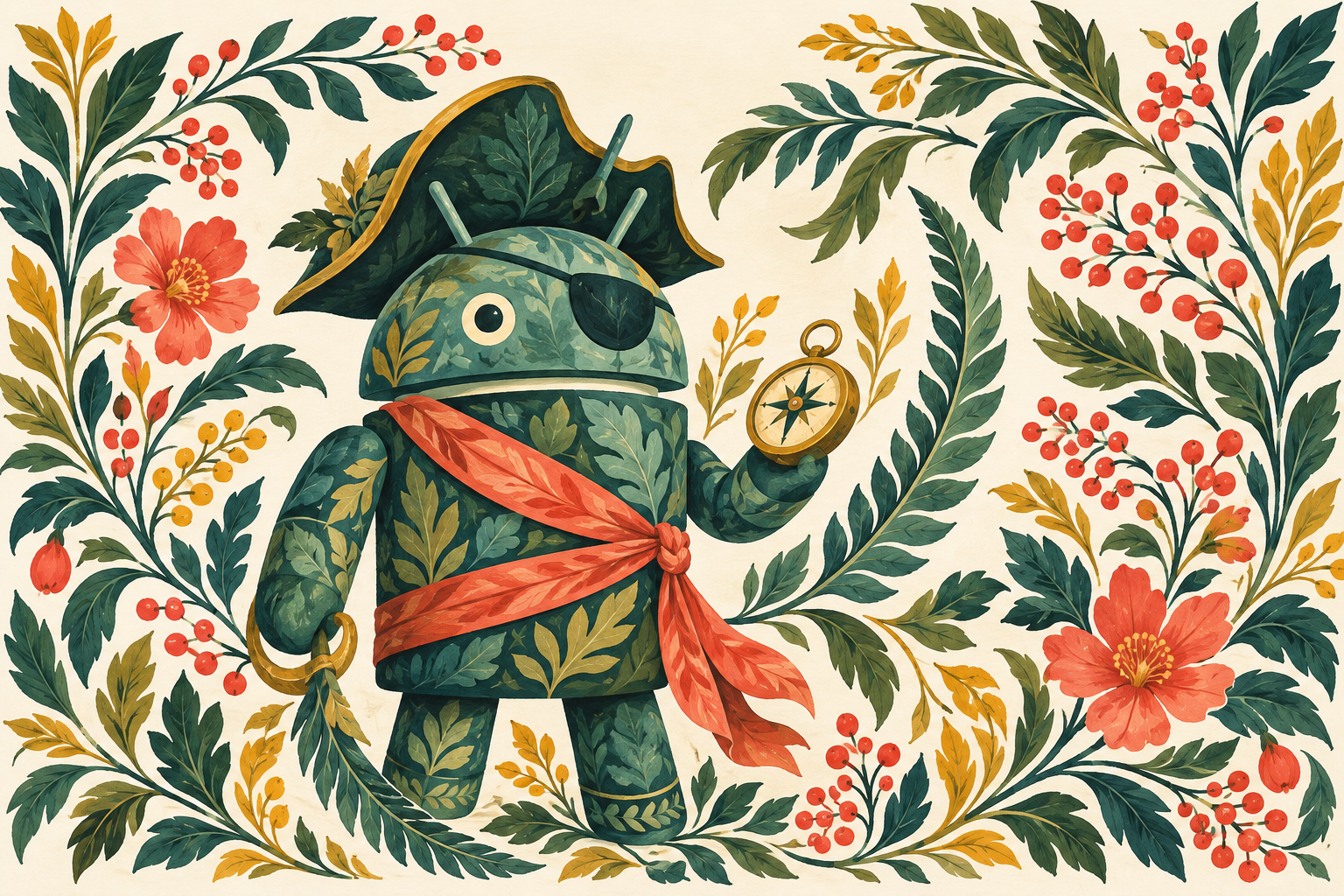 DroidPirate Botanical Compass — Botanical