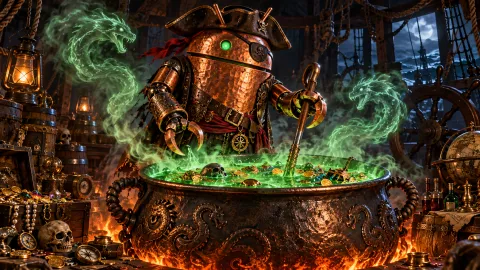 DroidPirate Copper Treasure Brew — Emerald Brew