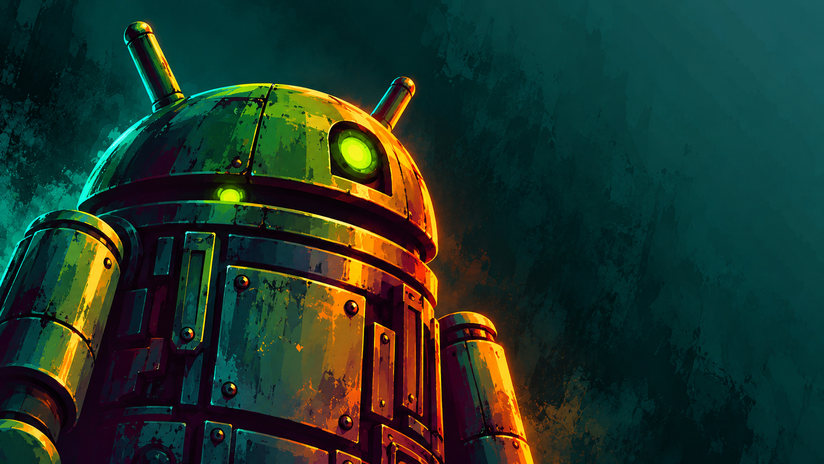 Droidpirate in Teal Shadow