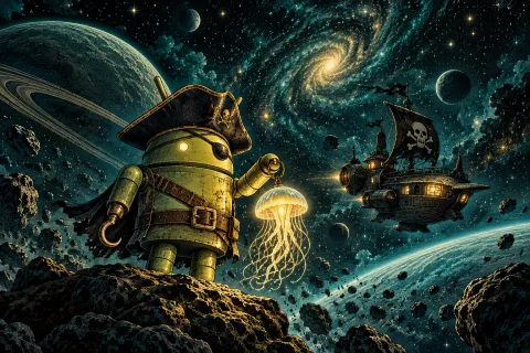 DroidPirate Jellyfish Lantern — Cosmic Jellyfish