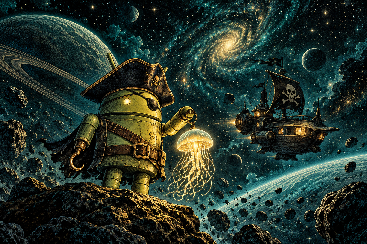 DroidPirate Jellyfish Lantern — Cosmic Jellyfish