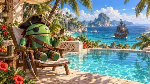 DroidPirate Poolside Retreat — Seaside Pool