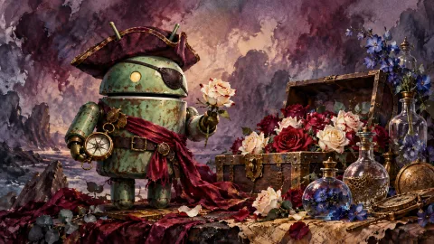 DroidPirate Rose Treasure — Rose Still Life