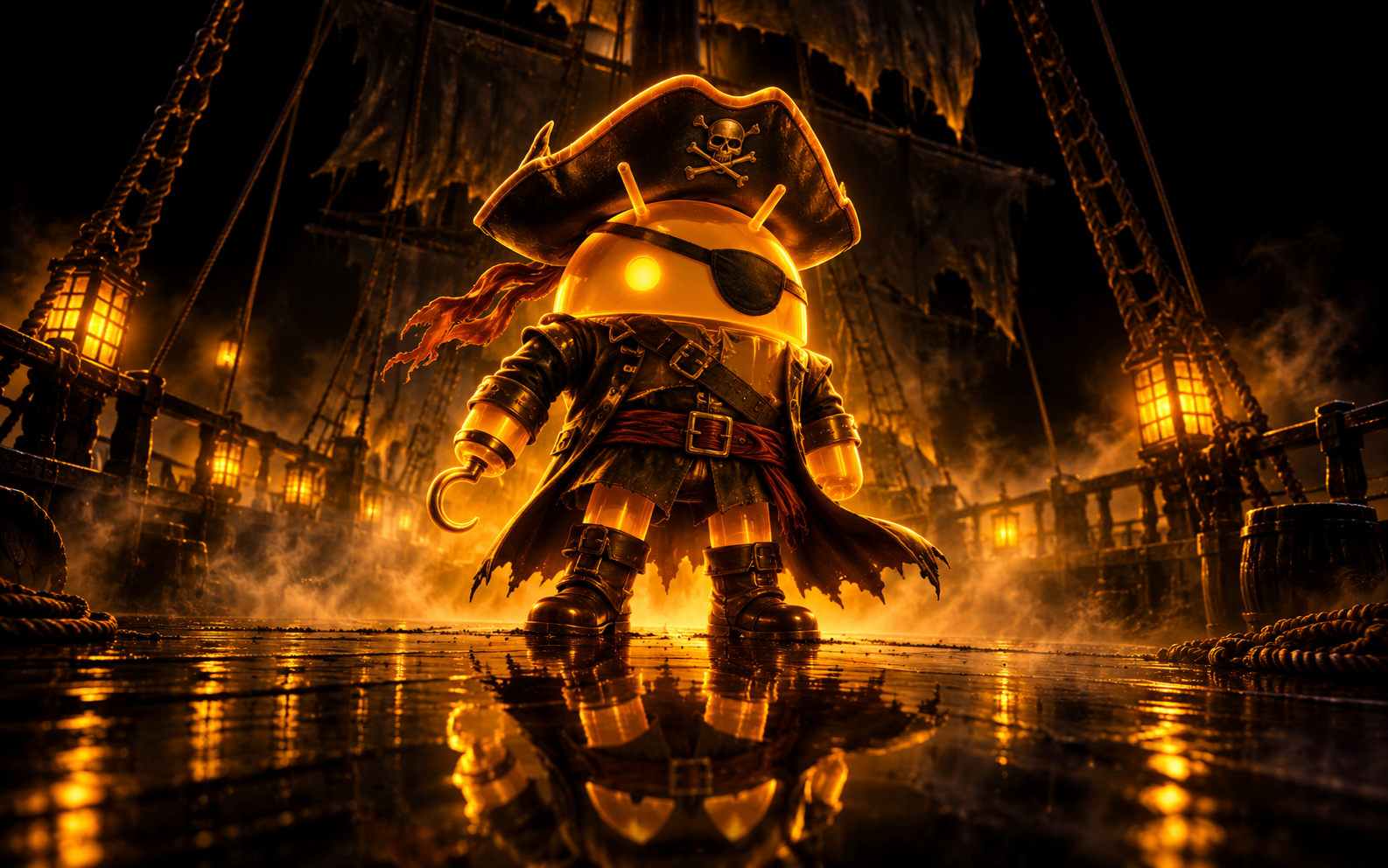 DroidPirate Spectral Deck — Amber Mirror