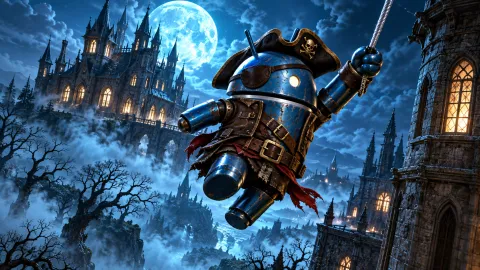 DroidPirate Tower Swing — Moonbeam Web Manor