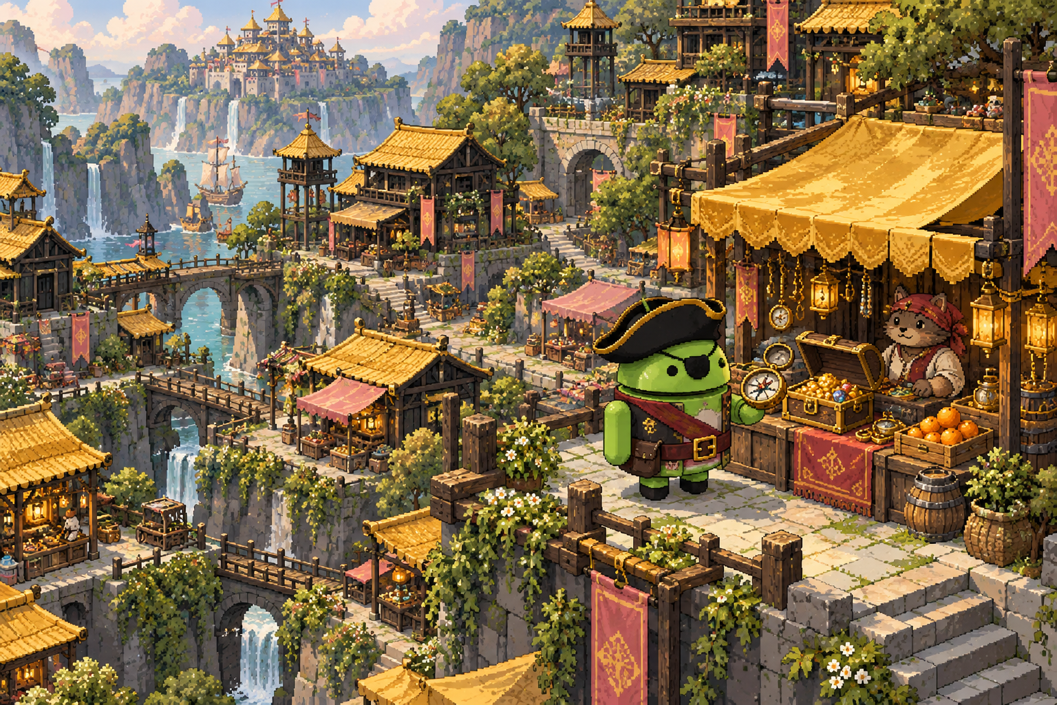 DroidPirate Treasure Merchant — Golden Market
