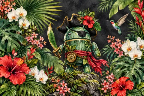 DroidPirate Tropical Explorer — Tropical Floral
