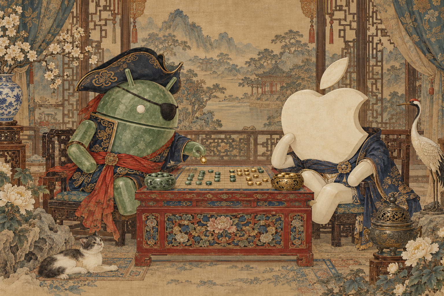 DroidPirate vs Apple Board Game — Silk Palace
