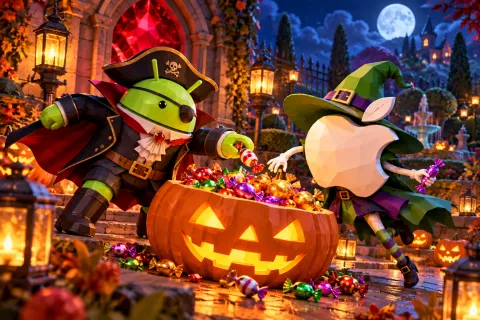 DroidPirate vs Apple Candy Heist — Candy Welcome