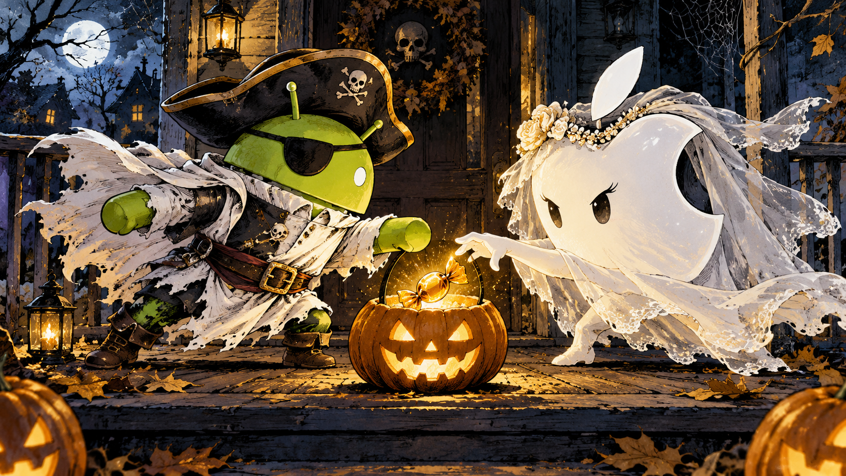 DroidPirate vs Apple Last Candy — Ghost Candy