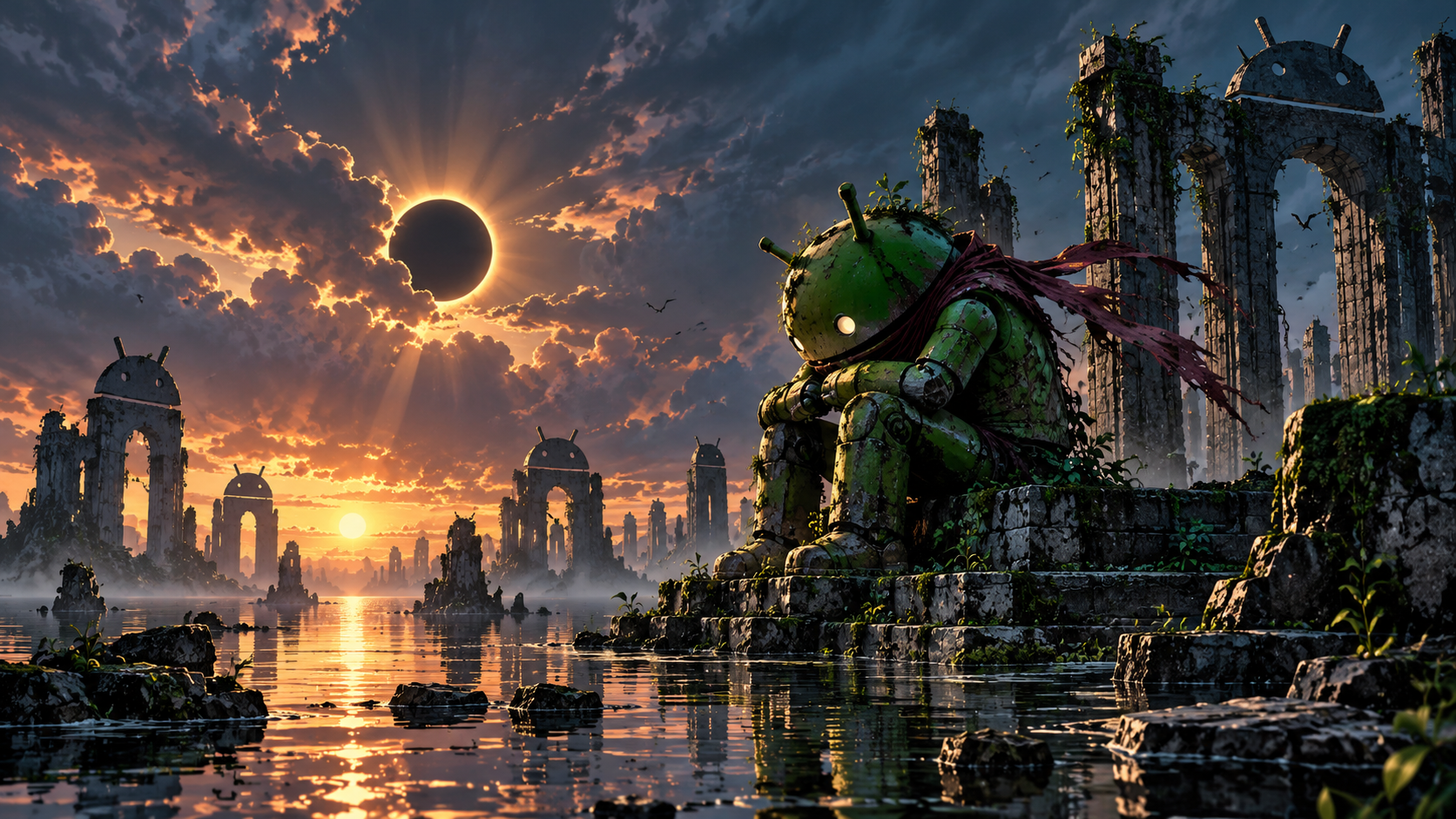 Fallen Android Guardian at Eclipse Temple