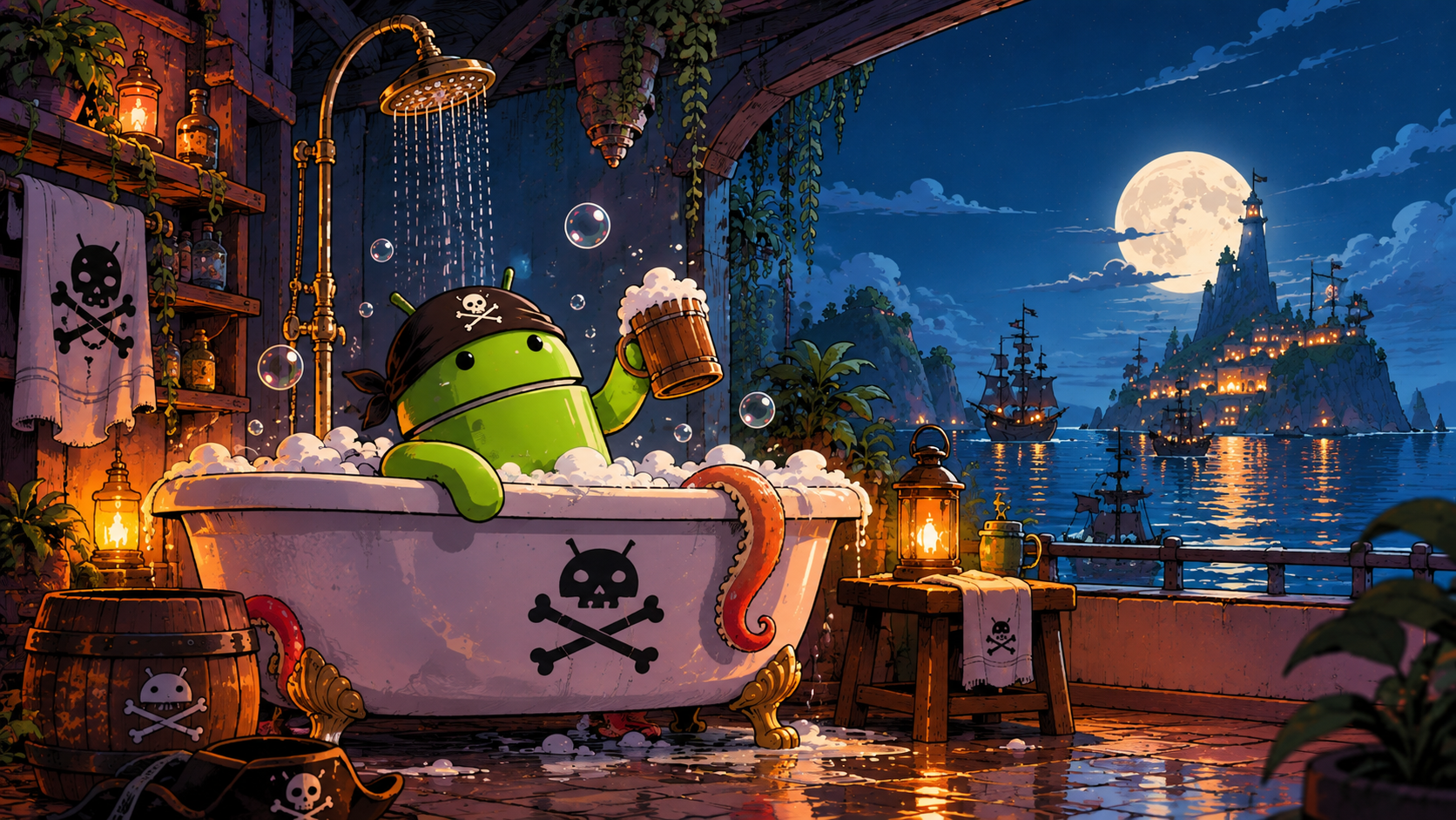 Moonlit Pirate Bubble Bath