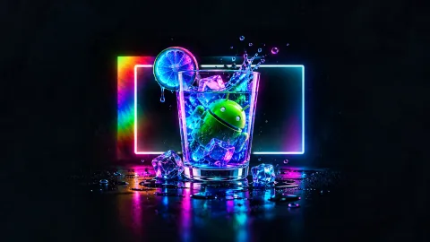 Neon Android Citrus Splash