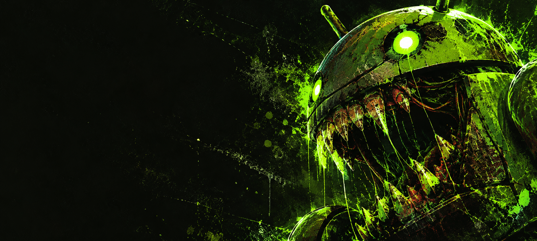 Neon Green Android Maw