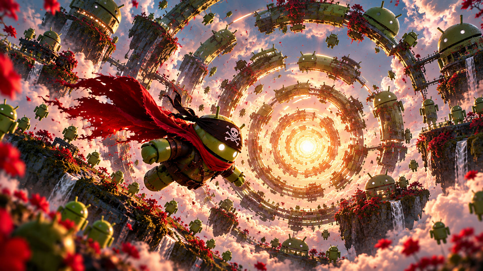 Pirate Androids Spiral Into the Sun
