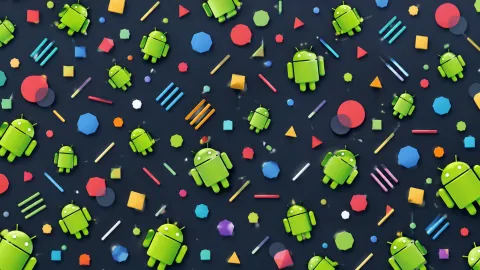Playful Android Confetti Pattern