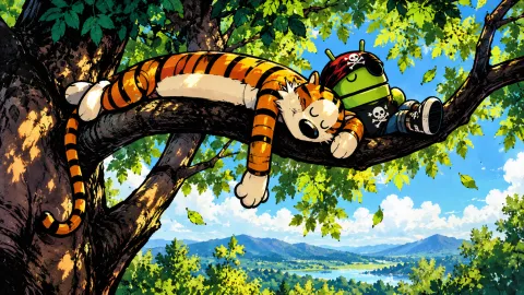 Sleepy Android Pirates in the Canopy