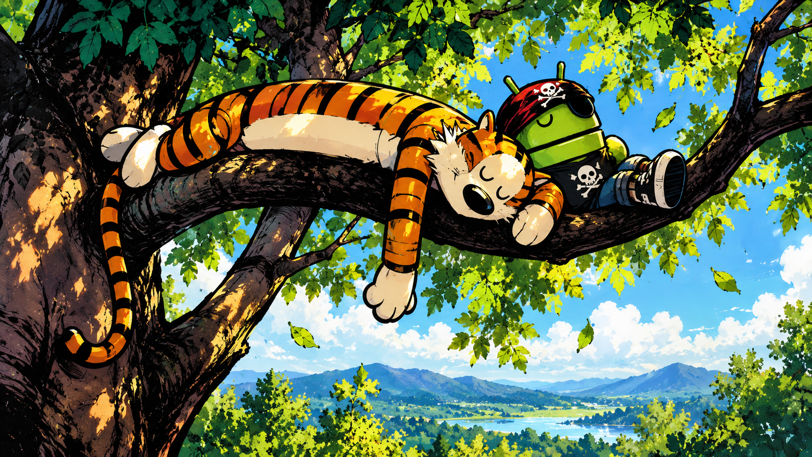 Sleepy Android Pirates in the Canopy