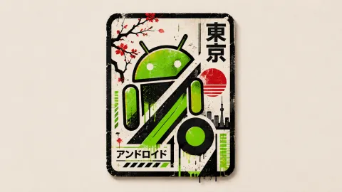 Tokyo Android Cyberpunk Badge