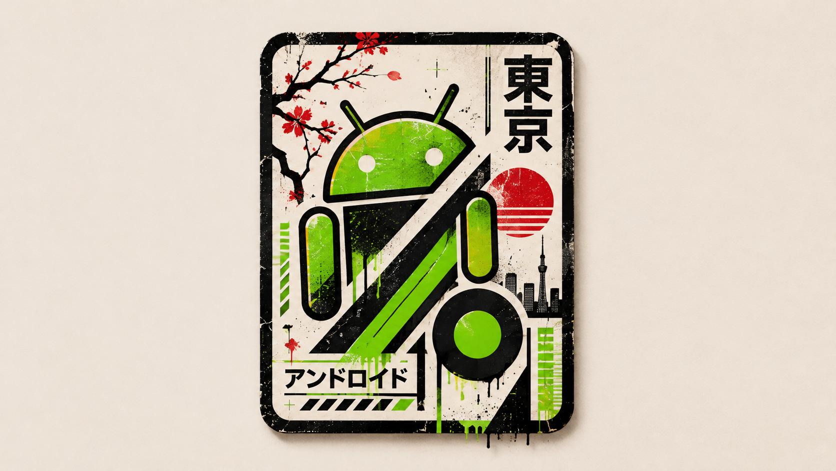 Tokyo Android Cyberpunk Badge