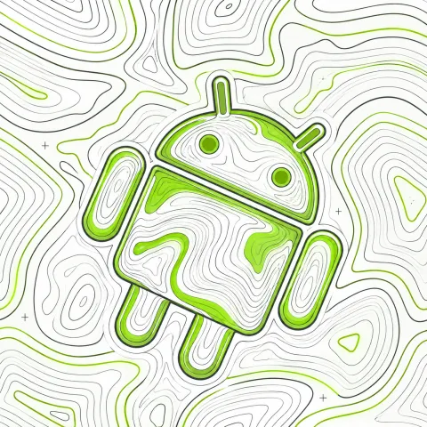 Topographic Android Contour Wallpaper