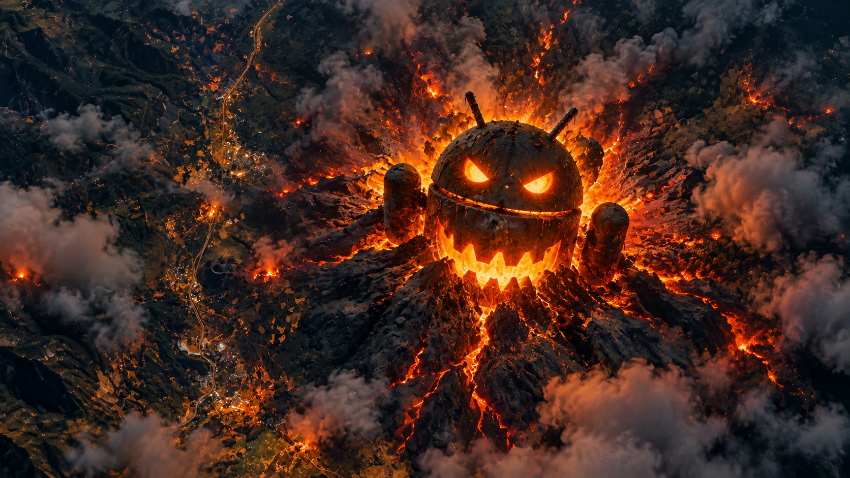 Volcanic Android Pumpkin Crater